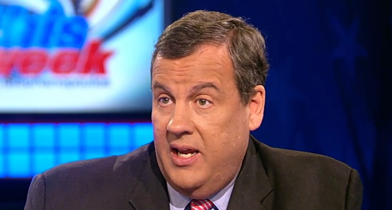 New Jersey Gov. Chris Christie on ABC's This Week- ABC screenshot