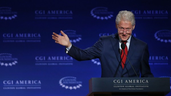 Former President Bill Clinton speaks at an event in Denver for the Clinton Global Initiative America an initiative of the Clinton Foundation