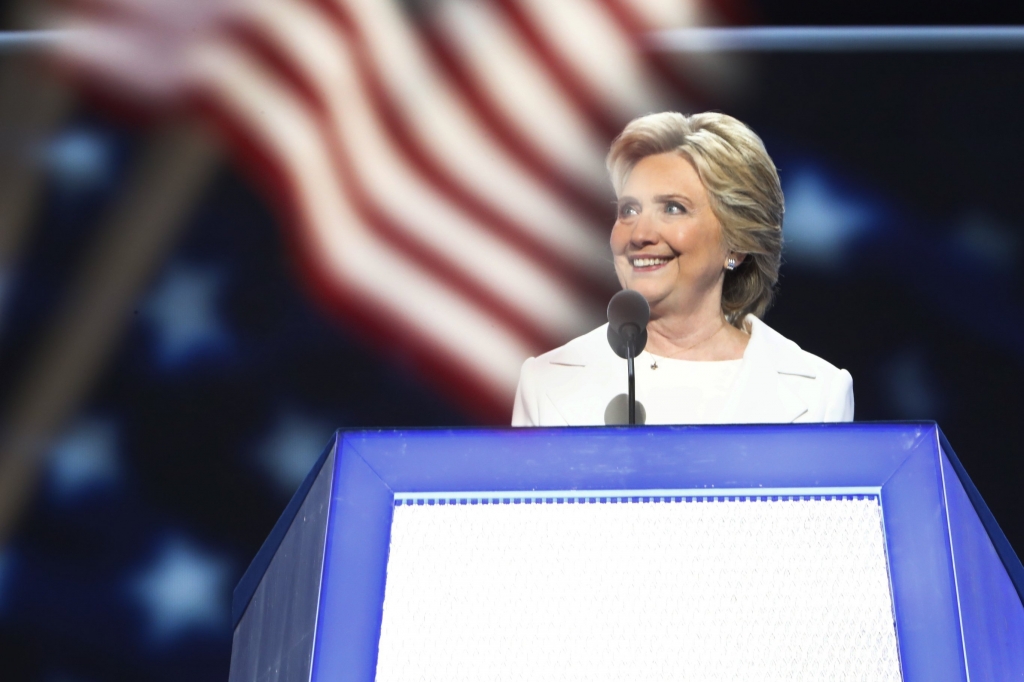 Hillary Clinton speaks at the 2016 Democratic National Convention