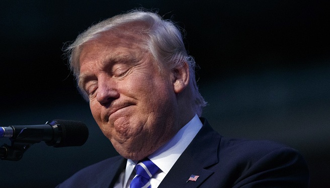 Republican presidential candidate Donald Trump speaks during a campaign rally at the BB&T Center Wednesday Aug. 10 2016 in Sunrise Fla