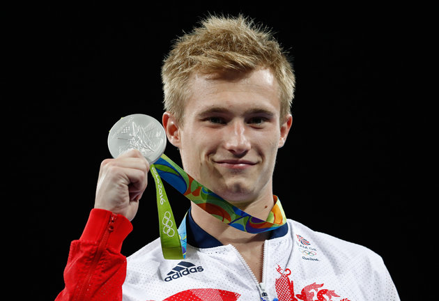 Clive Rose via Getty Images
Silver medalist Jack Laugher takes Team GB to a half century of medals