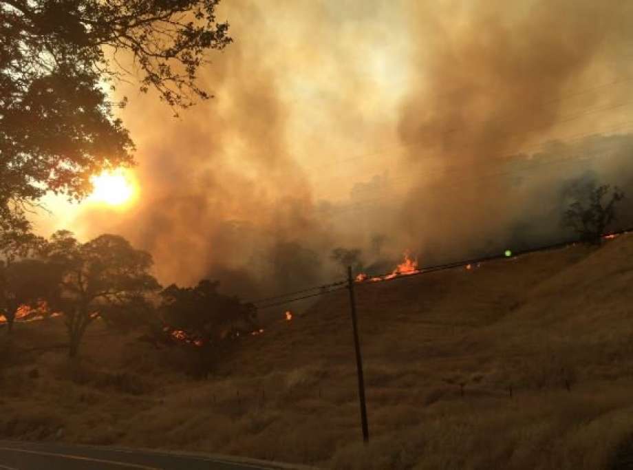 The Cold Fire in Yolo County started shortly after 4:30 p.m. on Tuesday