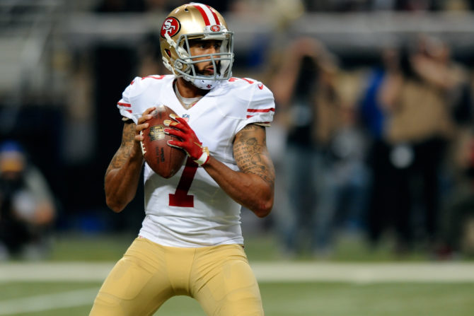 Colin Kaepernick of the San Francisco 49ers