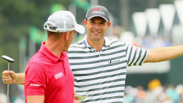 Padraig Harrington was playing with Masters champion Danny Willett