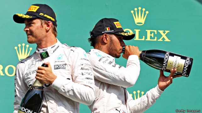 Rosberg's sixth win of the season cut team mate Hamilton's lead in the standings to nine points