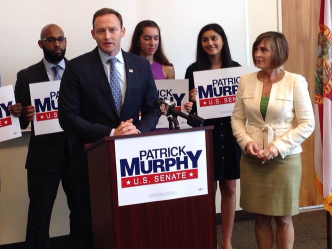 Congresswoman Kathy Castor endorsed Patrick Murphy for Senate in Tampa on Aug. 4 2016. ANASTASIA DAWSON | Times