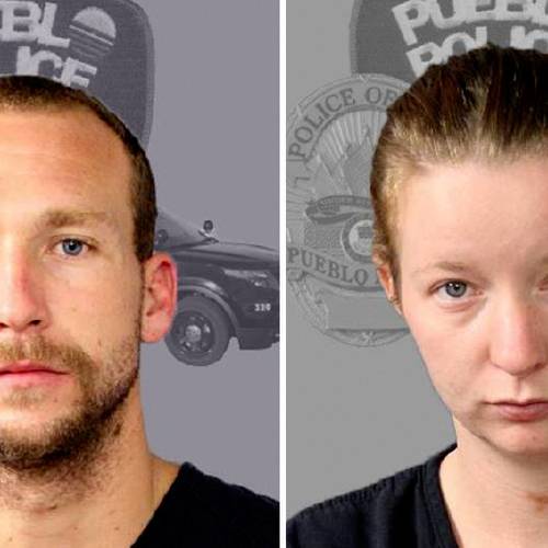 Pueblo Colo. Police Department shows Joshua Robertson and Brittany Humphrey. Eleven days after the body of a woman was found in the Los Angeles area the couple suspected of killing her and kidnapping