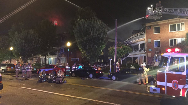 Two dead dozens injured in Maryland apartment fire