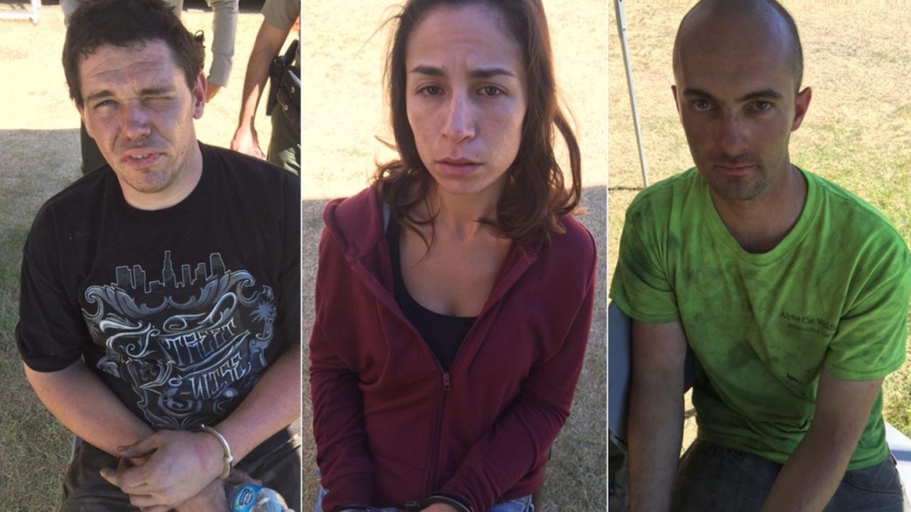 Daniel Mervine of Jurupa, Natasha Rovinsky of Diamond Bar and Trevor Sanchez of Riverside were arrested for trying to loot an evacuated San Bernardino home