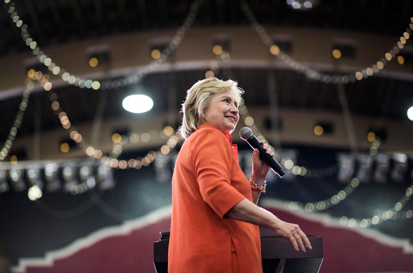 Clinton speaks in St. Petersburg Fla. at a rally held in support of her presidential campaign. Melina Mara The Washington Post