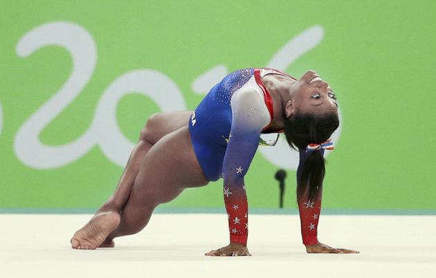 DOMINANT:Simone Biles delighted the crowd with a great routine as she picked up herfourth gold on Tuesday