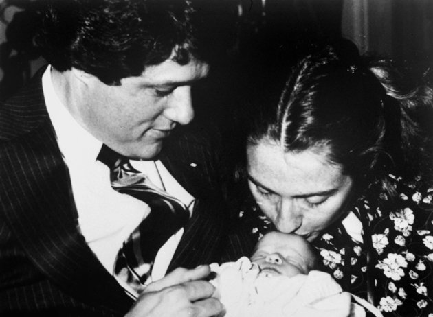 DONALD R. BROYLES  AP
Bill and Hillary Clinton with baby Chelsea in 1980