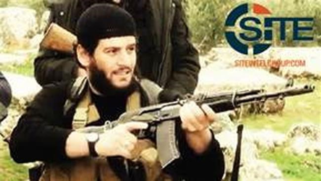 This undated militant image provided by SITE Intel Group shows Abu Muhammed al-Adnani the Islamic State militant group's spokesman who IS say was'martyred in northern Syria. The IS-run Aamaq news agency said Tuesday Aug. 30 2016 that al Adnani