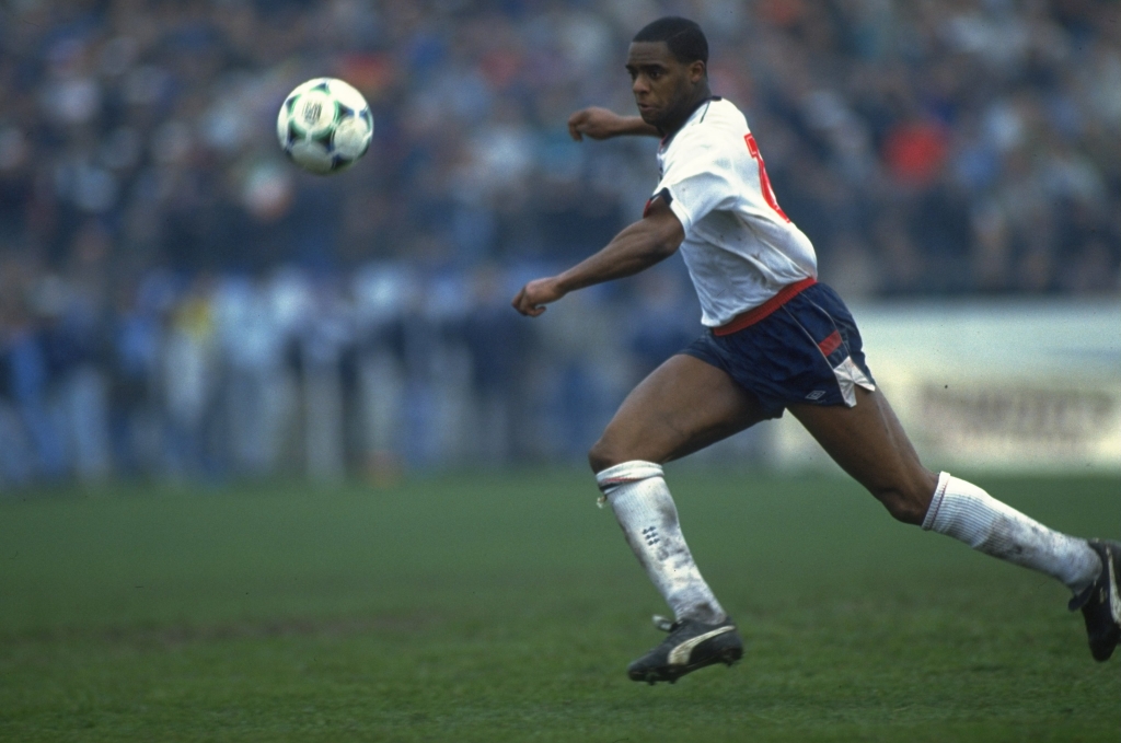 Dalian Atkinson playing for England'B in 1990