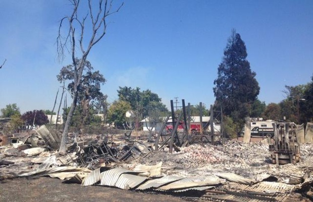 Damage in Lake County from the Clayton Fire. Mike Luery  KCRA