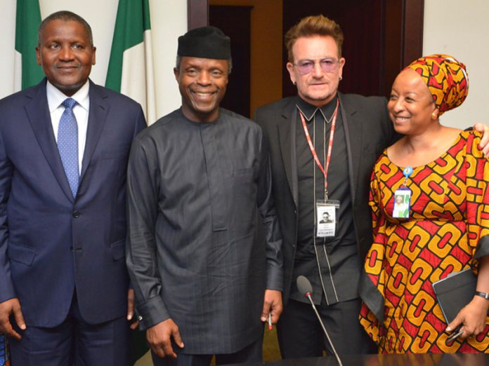 Dangote partners with Bono to address humanitarian crisis in North-east