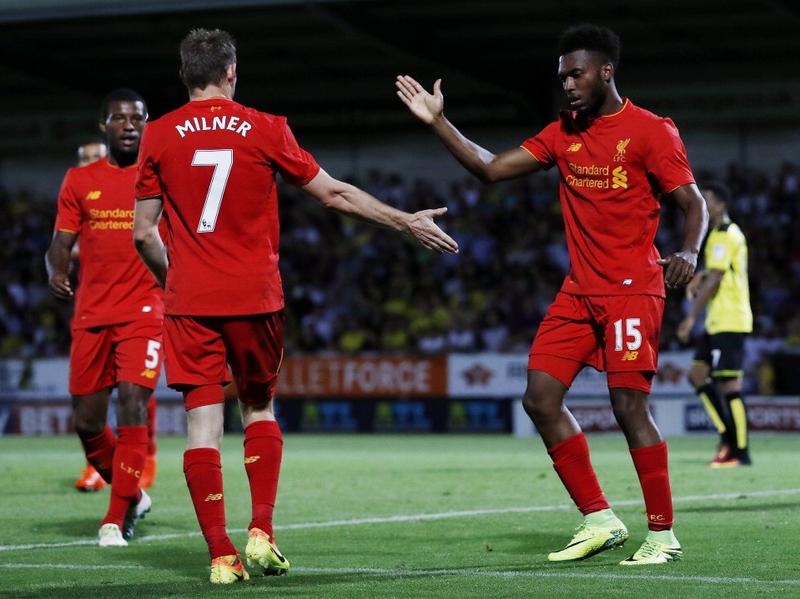 Daniel Sturridge came off the bench to score two goals and wrap up Liverpool's 5-0 win at Burton Albion