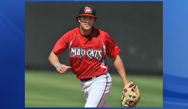 Dansby Swanson during his stint with the Carolina Mudcats