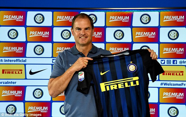 De Boer met with Inter officials on Monday and held a press conference on Tuesday