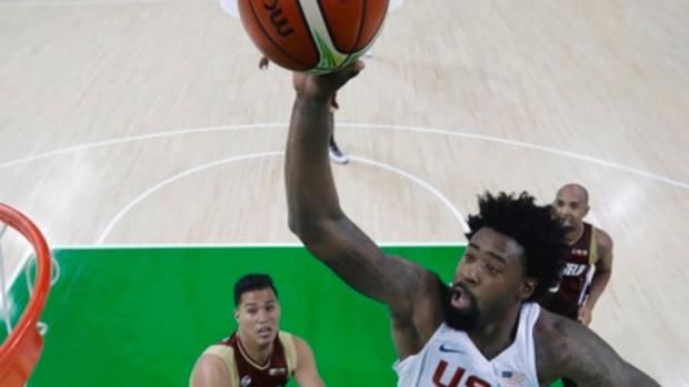 Deandre Jordan of the USA goes in for a dunk against Venezuela on Monday in Rio de Janeiro. REUTERS  Eric Gay