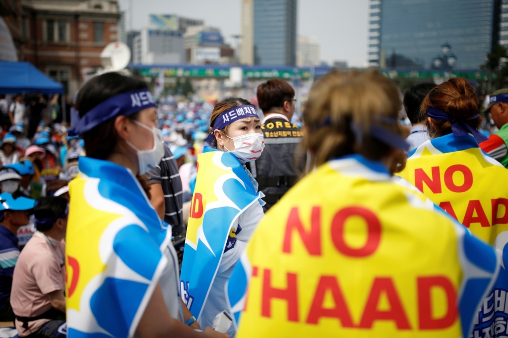 Thaad deployment south korea protest