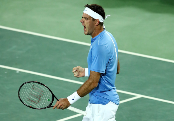 Del Potro's forehand was incredible and it helped him to a one set lead