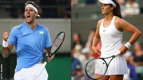 Juan Martin Del Potro and Laura Robson