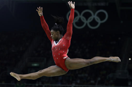 United States Simone Biles performs on the balance beam during the artistic gymnastics women's apparatus final at the 2016 Summer Olympics in Rio de Janeiro Brazil Monday Aug. 15 2016