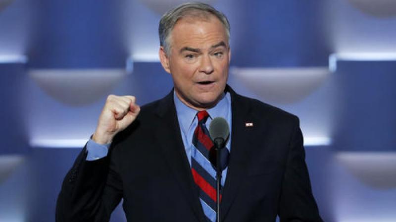 Democratic Vice Presidential candidate Sen. Tim Kaine