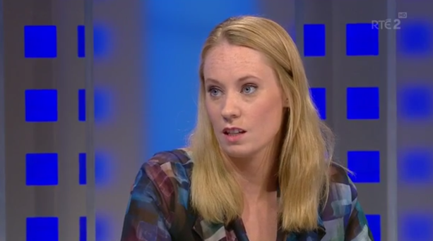 Derval O'Rourke speaking on RTE2 last night