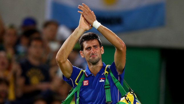 Devastated Novak Djokovic