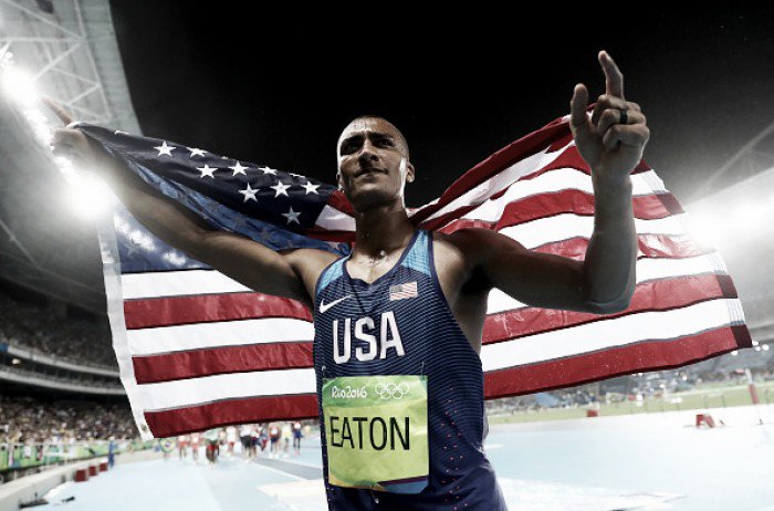 Ashton Eaton says tennis is only behind decathlon in terms of athleticism