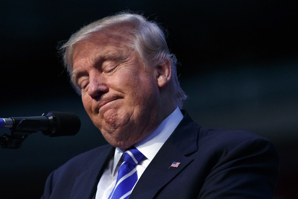 Republican presidential candidate Donald Trump speaks at a campaign rally at the BB&T Center on Wednesday Aug. 10 2016 in Sunrise Florida. | Evan Vucci  AP