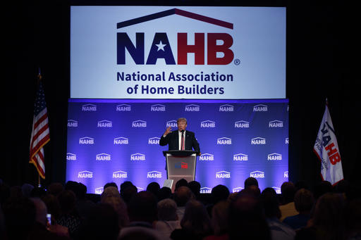 Republican presidential candidate Donald Trump speaks to the National Association of Home Builders Thursday Aug. 11 2016 in Miami Beach Fla