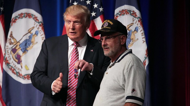 Veteran Gives Trump His Purple Heart Medal