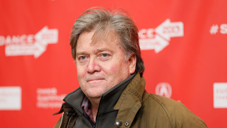 Executive Producer Stephen Bannon poses at the premiere of'Sweetwater during the 2013 Sundance Film Festival in Park City Utah. Republican Donald Trump is overhauling his campaign again bringing in Breitbart News&#039 Bannon as campaign CEO and promo