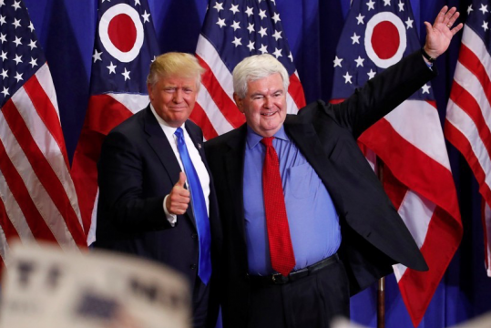 Donald Trump and Newt Gingrich