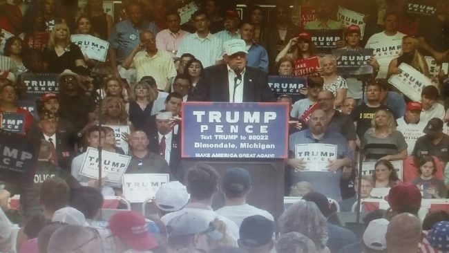 Trump in Lansing area