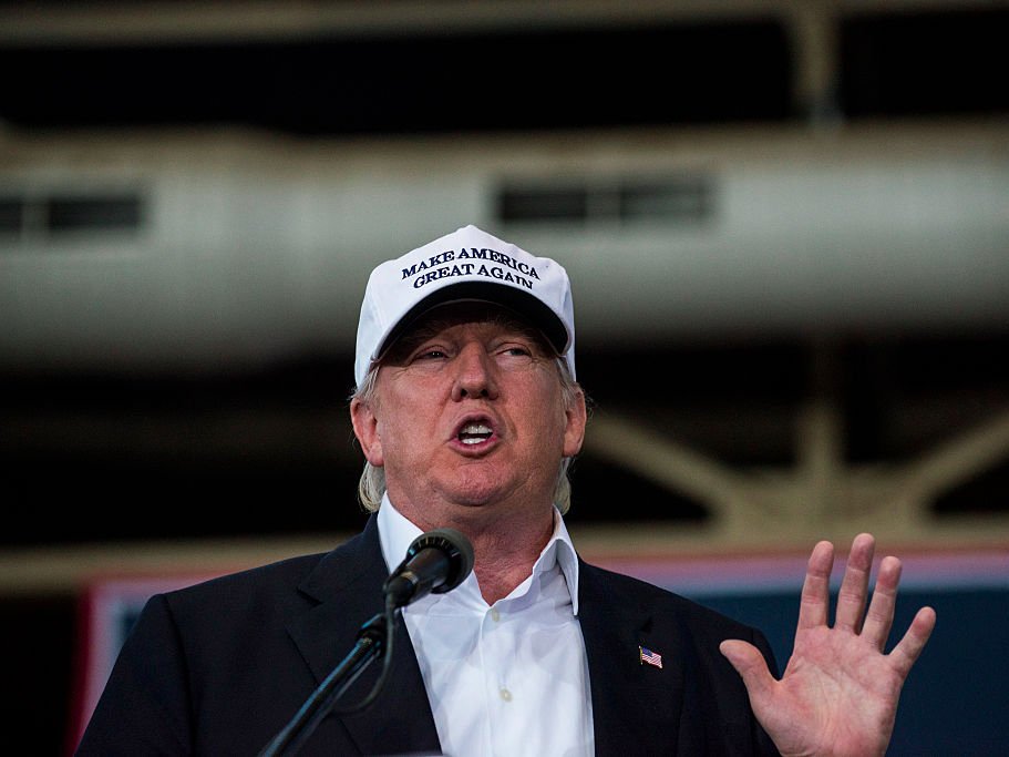 Donald Trump speaks in Iowa.   Stephen Maturen  Getty Images