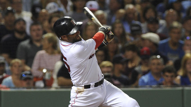 Dustin Pedroia had hits in 11 straight at-bats from Thursday to Saturday.                      USATSI