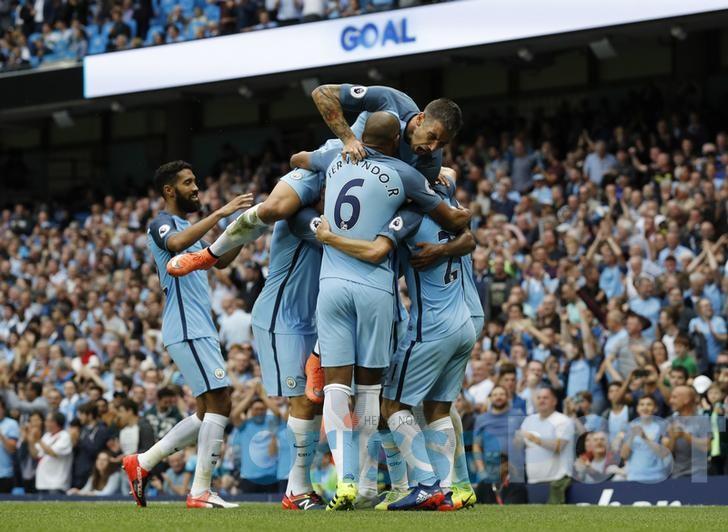 Sterling helps Man City to go on top