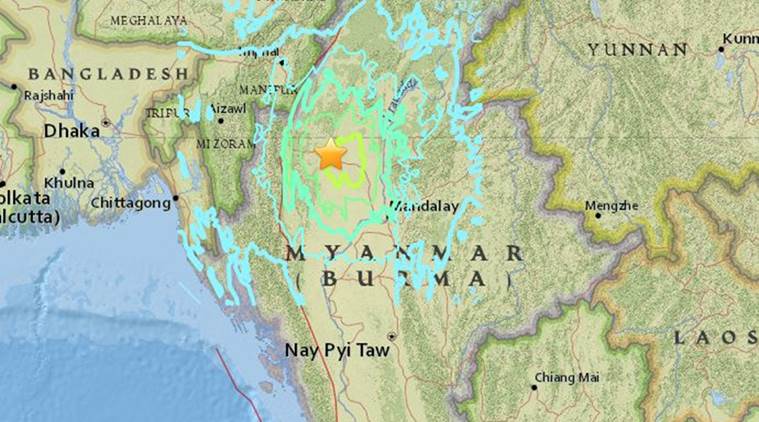 Myanmar struck by 6.8 magnitude quake