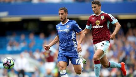 Eden Hazard left starred for Chelsea in their 3-0 win over Burnley