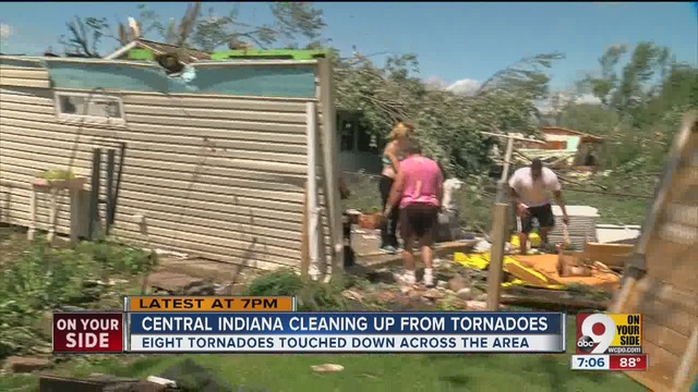 Eight tornadoes touched down across the area in the worst August outbreak since 1969.                      WCPO