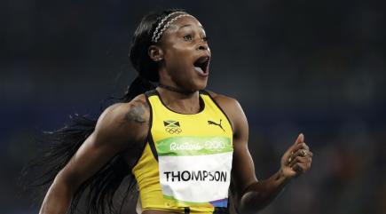 Thompson surges to women's 100m gold to end Fraser Pryce reign