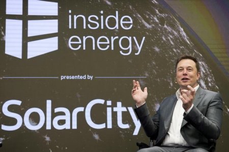 Elon Musk Chairman of Solar City and CEO of Tesla Motors speaks at SolarCityÕs Inside Energy Summit in Manhattan New York