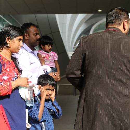 Smoke seen coming from plane at Dubai airport