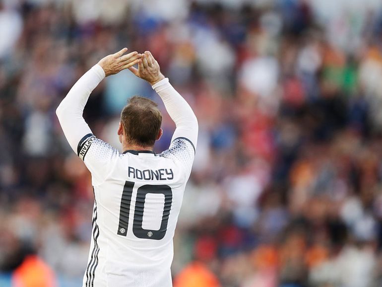 Enlarge Image Wayne Rooney celebrates after scoring once again for Manchester United.               Nils Petter Nilsson  Ombrello  Getty Images