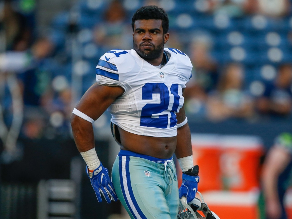 Ezekiel Elliott made his preseason NFL debut on Thursday.   Otto Greule Jr./Getty