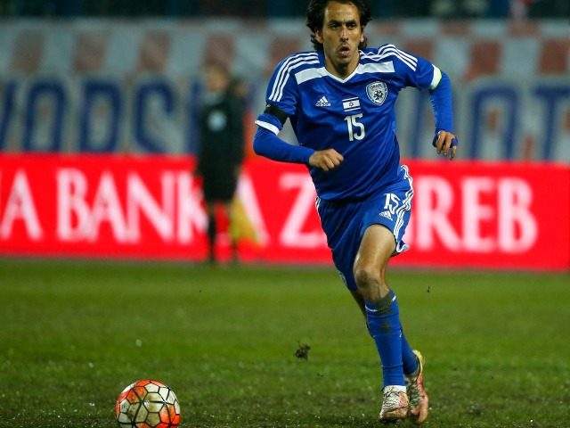 OSIJEK CROATIA- MARCH 23 Yossi Benayoun of Israel in action during the International Friendly match between Croatia and Israel at stadium Gradski Vrt